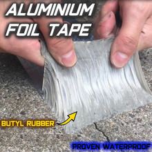 Aluminum Foil Butyl Rubber Tape Self Adhesive Waterproof for Roof Pipe Marine Repair can CSV 2024 - buy cheap
