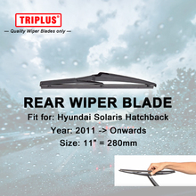 Rear Wiper Blade for Hyundai Solaris (2011-Onwards) 1pc 11",Car Rear Windscreen Wipers,Back Window Windshield Wiper Blades 2024 - buy cheap