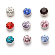 2018 New Magnetic Crystal Stud Slimming Earrings Slimming Patch Lose Weight Magnetic Health Jewelry Clip On No Ear Hole Gift 2024 - buy cheap