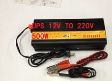 500W DC12V to AC220V Car Power Inverter+Charger 6A & UPS,Quiet and Fast Charging 2024 - buy cheap