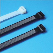 Gravatas de cabo de nylon com fecho, cores preto e branco, trançadas automáticas, 8mm x 100mm, alta qualidade, 500mm 2024 - compre barato