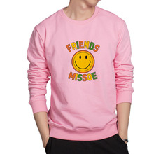 Good friends hoodies smiling face sweatshirt new design funny clothes men soft cotton outwear casual clothes cool streetwear 2024 - buy cheap