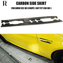 M3 Carbon Fiber Side Bumper Skirt for BMW E92 M3 Coupe E93 M3 Convertible ( can't fit E90 4 Door ) 2007 - 2013 2024 - buy cheap