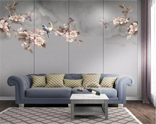 beibehang Custom new Chinese hand-painted magnolia flower pen flower background indoor decoration papel de parede 3d wallpaper 2024 - buy cheap