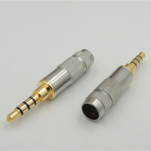 2pcs Stereo male 3.5mm 4 Pole Repair Headphone Jack Plug Cable Audio Solder adapter 2024 - buy cheap