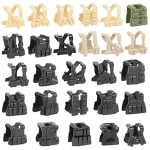 Military Soldier Weapons Accessories Blocks  WW2 German Figures Parts Vest Building Block SWAT Police Body Wear Brick Toy 2024 - buy cheap