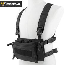 IDOGEAR Modular Tactical Chest Rig Multi-function Vest Lightweight With Mag Pouch Airsoft Gear 3308 2024 - buy cheap