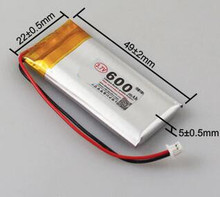 Free shipping 2pcs/lot 502248 502250 3.7V 600mAh Li-Polymer Rechargeable Battery for MP3 MP4 bluetooth speaker learning machine 2024 - buy cheap