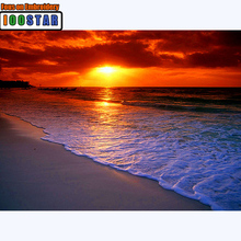 Sunset sea beach Diamond Painting landscape Square/Round Crystal Cross Stitch Picture Diamond Embroidery Mosaic Home Decoration 2024 - buy cheap
