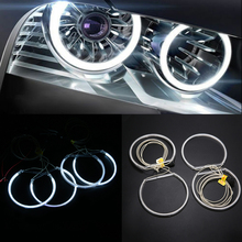 4 шт. CCFL COB светодиодный кольцевой светильник Angel Eye, набор ламп для BMW E36 E38 E39 E46 2024 - купить недорого