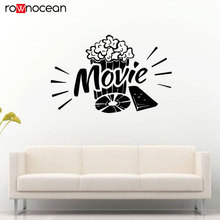 Movie Film Cinema Popcorn Theater Camera Action Comedy Drama Fantasy Wall Sticker Decal Vinyl Mural Home Decor Living Room 3R34 2024 - buy cheap