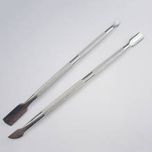 Stainless Steel Cuticle Nail Pusher Remover Double Ended Pedicure Manicure Tool 2024 - buy cheap