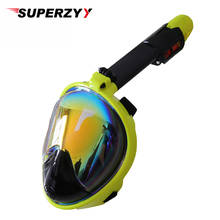 2022 New Plated Diving Mask Scuba Mask Underwater Anti Fog Full Face Snorkeling Mask Women Men Swimming Snorkel Diving Equipment 2024 - compre barato