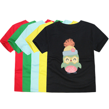 TINOLULING Boys Girls Owl Cartoon Fashion T Shirts Kids Summer Tees Girls T shirts for 2-14Years Children Cotton T-Shirts 2024 - buy cheap
