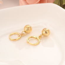 lovely ball Earrings 24K Gold drop Earings For Women Girls african Jewelry Wedding Party Cool Fashion beads earrings  kid gift 2024 - buy cheap
