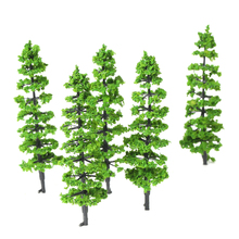 10 Pcs Model Fir Tree Plastic Miniature Landscape Scenery Train Railroad Mini Layout Rainforest Trees Scale 1:100-1:150 2024 - buy cheap