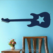 RockStar Guitar Music Wall Sticker Home Vinyl Art Decal Wall Poster Paper Home Decoration 2024 - buy cheap