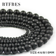 Btfbes miçangas listradas com pedras de ônix, esferas soltas 4, 6, 8, 10mm, para fazer pulseiras, diy 2024 - compre barato