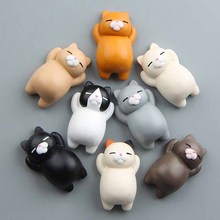 Refrigerator Fat Cat Funny Cartoon Animals Cat Fridge Magnetic Sticker Refrigerator Holder Gift Home Decor Cute Kid Gift New 2024 - buy cheap