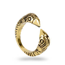 MQCHUN новая кольцо викингов античный подвесной светильник для Для мужчин регулируемый дракона кольца в стиле норвежских викингов мифологии ювелирные изделия-25 2024 - купить недорого