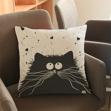 Cartoon Cat Pattern Animals Pillowcase Decorative Cushion Cover For Sofa Car Throw Pillow Case 45x45cm Outdoor Chair Cushions 2024 - buy cheap