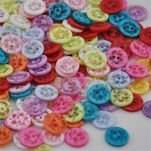 100 Uds 13,5 MM transparente mezclado flores en forma de botones de resina teñida abrigo botas accesorios de costura PH95 2024 - compra barato