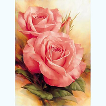 Rose flower DIY Crystal full 5D plastic diamond painting embroidery machine glue cross stitch kit art 3Dmosaic square rhinestone 2024 - buy cheap