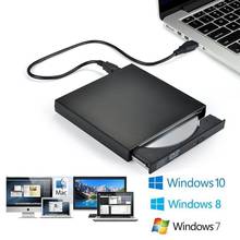 Unidad óptica externa delgada USB 2,0, Combo de DVD, reproductor de ROM, grabador de CD-RW, Plug and Play, para Macbook, portátil, PC de escritorio 2024 - compra barato