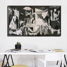 Póster sobre lienzo de la Reina Sofía de Pablo Picasso, pintura decorativa de lienzo, imagen para decoración de oficina, sala de estar y hogar 2024 - compra barato