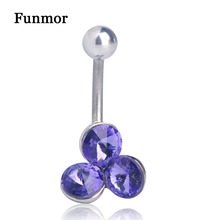 Crystal Dangle Body Piercing Navel Belly Button Rings Jewelry Violetta Party Percing VAZ Pircing Women Best Gifts 2024 - buy cheap