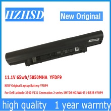 11.1V 65wh/5850MHA YFDF9 NEW Original Laptop Battery For Dell Latitude 3340 V131 Generation 2 5MTD8 HGJW8 451-BBJB YFOF9 2024 - buy cheap