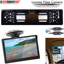Koorinwoo-Monitor de ventana HD de 5 "TFT, pantalla LCD para cámara de visión trasera de coche con licencia CCD de la UE, cámara de aparcamiento de maletero, vídeo de respaldo en el tablero 2024 - compra barato
