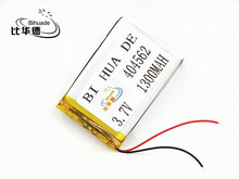 Batería de polímero de 1300 mah, 3,7 V, 404562 altavoces MP3 para casa inteligente, batería para iones de litio, dvr,GPS,mp3,mp4, teléfono móvil, altavoz 2024 - compra barato