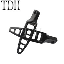 Reposapiés de aluminio CNC para motocicleta, clavijas de pie de montaje macho de 45 grados, color negro, para Harley Sportster XL 883 1200 Dyna Softail 2024 - compra barato