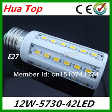 Lampada 12W 110~130V/220V AC LED bulb Corn Light E27 led lamp 42 solar lustre SMD 5730/5630 Warm White/ Cold White free shipping 2024 - buy cheap