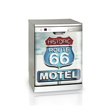 DIY ROUTE 66 MOTEL Waterproof SelfAdhesive Dishwasher Door Sticker Wallpaper kitchen accessories wall sticker 2024 - buy cheap