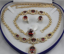 RHJ0001 женские ювелирные изделия rubine 18KGP серьги браслет ожерелье кольцо кулон 2024 - купить недорого