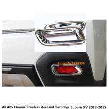 For Subaru XV 2012 2013 2014 2015 car body frame stick styling ABS Chrome cover trim back tail rear fog light lamp frame sticks 2024 - buy cheap