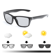 2018 new Men Driving Photochromic sunglasses Men Polarized Chameleon Discoloration Sun glasses Leisure square sunglasses 2024 - buy cheap