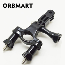 ORBMART-Adaptador de montaje en Barra para manillar de bicicleta, brazo pivotante ajustable de tres vías para cámara Gopro SJCAM SJ4000 SOOCOO 2024 - compra barato