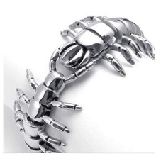 Exquisita joyería de comercio exterior, Pulsera original de acero de titanio para hombre, pulsera de ciempiés animal 2024 - compra barato