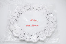 Free shipping 6.5 inch cake paper doyleys placemat oil-absorbing sheet paper doily bakery package decoration supplies favors 2024 - buy cheap