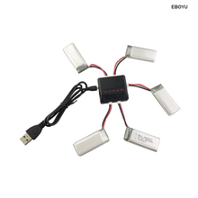 EBOYU 5 uds * 3,7 V 550mAh 25c Lipo batería + 1 a 5 cargador de equilibrio para JXD 523 de 523W H43WH RC Quadcopter reemplazo de drones bateador 2024 - compra barato