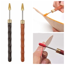 DIY Leather Edge Oil Painting Pen Leathercraft Brass Head Leather Edge Pen Applicator Edge Paint Roller Pen Top Edge Dye Tool 2024 - buy cheap