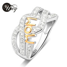 UNY Rings Custom Engrave Ring Family Heirloom MOM Rings 925 Silver Personalized Promise Womens Jewelry Love DIY Mothers Rings 2024 - buy cheap