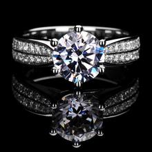 choucong Fashion Jewelry 14KT White Gold Filled Round Cut Birthstone 5A CZ Zirconia Women Wedding Band Ring for Lover's Gift 2024 - buy cheap