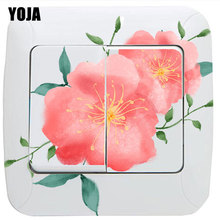 YOJA Small Fresh Watercolor Flowers Home Decor Classic Design Switch Sticker Wall Sticker PVC 8SS0647 2024 - buy cheap