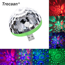 Mini USB Disco Light LED Party Lights Portable Crystal Magic Ball Colorful Effect Stage Lamp For Home Party Karaoke Decoration 2024 - buy cheap