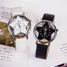2018 New Brand Wecin Cute Five-pointed Star Designer Style Wholesale Female Watch Lovely Pu Leather Nice Women Clock Oem Time 2024 - buy cheap