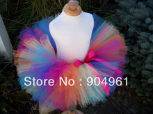 Girls Rainbow Tutu Skirt Birthday Tutu Costume Ballet Tutu Skirt Baby Skirt 2024 - buy cheap